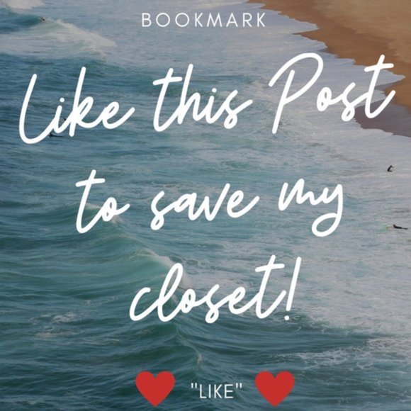 BOOKMARK MY CLOSET BY LIKING THIS POST - Picture 1 of 1